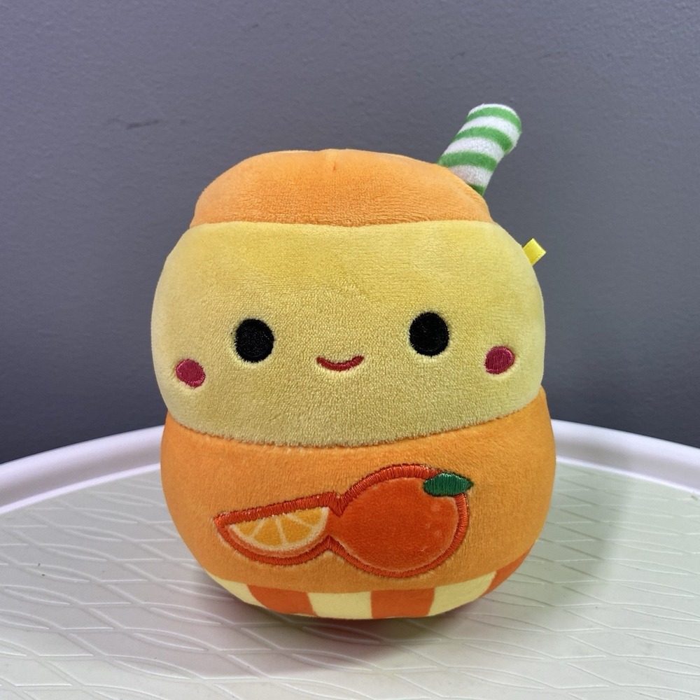 Marcos Orange Juice 5" With Tag Squishmallows Soft Mystery Plush 2023 Kellytoy